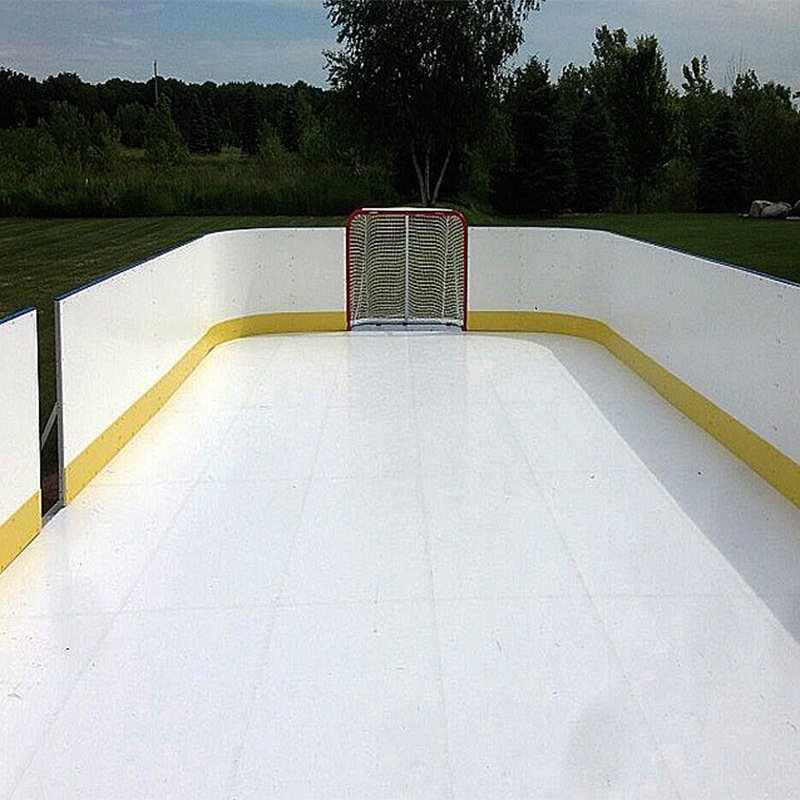 super glide effect slippery pe sheet wear resistant uhmwpe synthetic ice hockey tiles