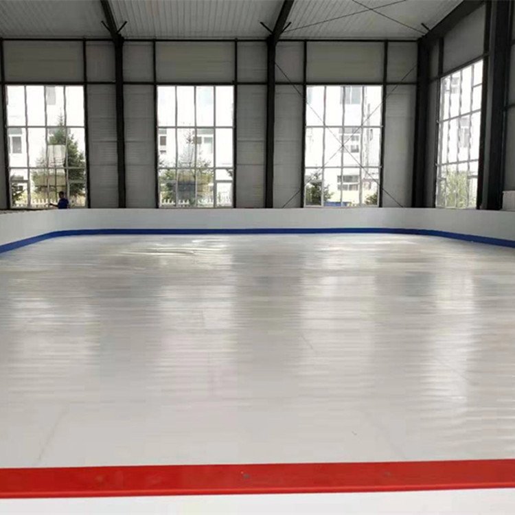 super glide effect slippery pe sheet wear resistant uhmwpe synthetic ice hockey tiles