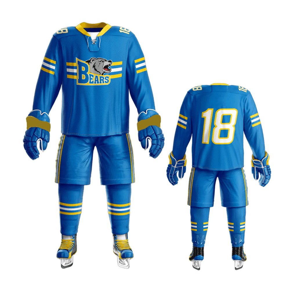 Custom Ice Hockey Uniform Latest Design Good Quality Men Wear Ice Hockey Uniform Sets
