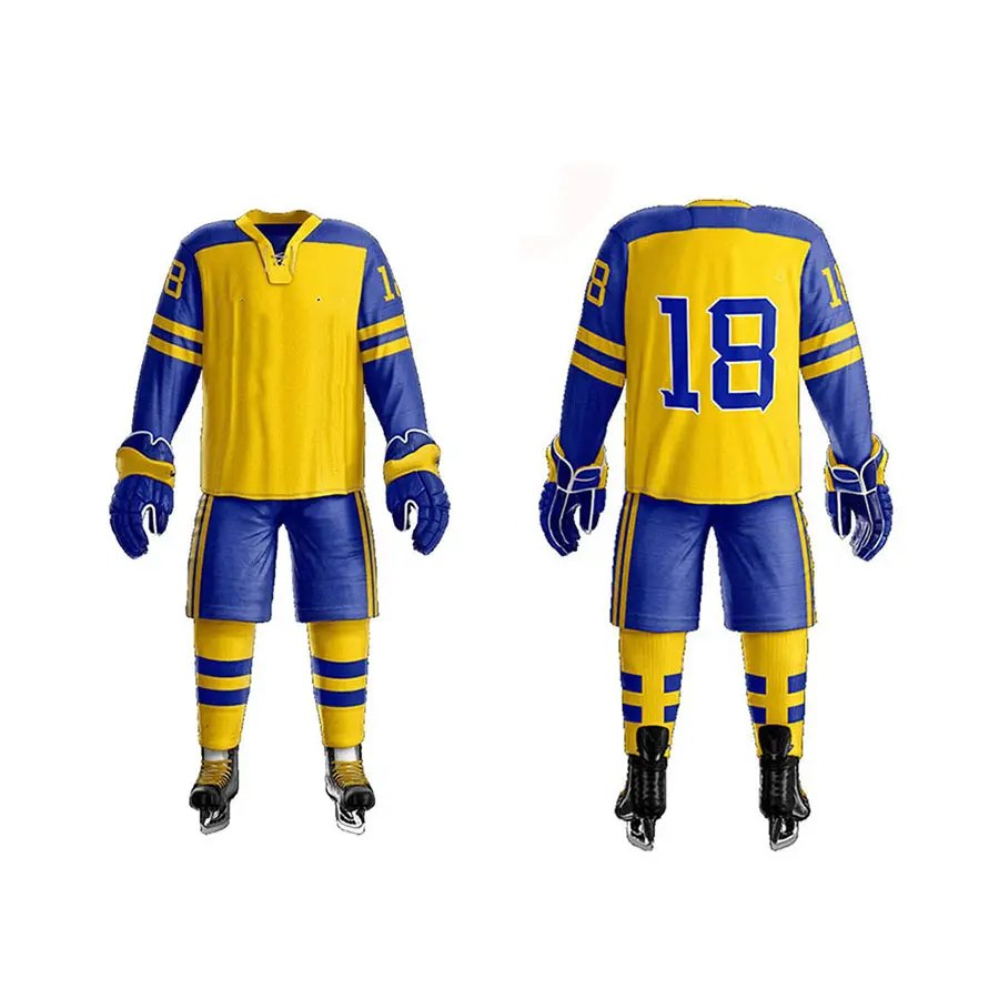 Premium Quality Ice Hockey Jersey Customize Logo Children Size Adult Size Ice Hockey Uniforms Wholesale Uniform