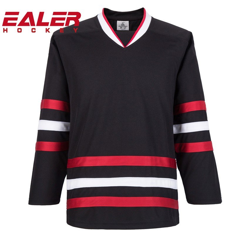 OEM factory Quick Dring custom embroidery hockey jersey hockey jersey streetwear stitched hockey jersey