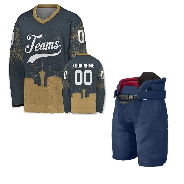 Custom Ice Hockey Jerseys With Moisture Control Technology And Stylish Designs Available In Bulk Orders