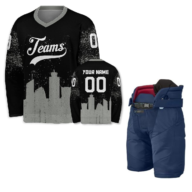 Custom Ice Hockey Jerseys With Moisture Control Technology And Stylish Designs Available In Bulk Orders
