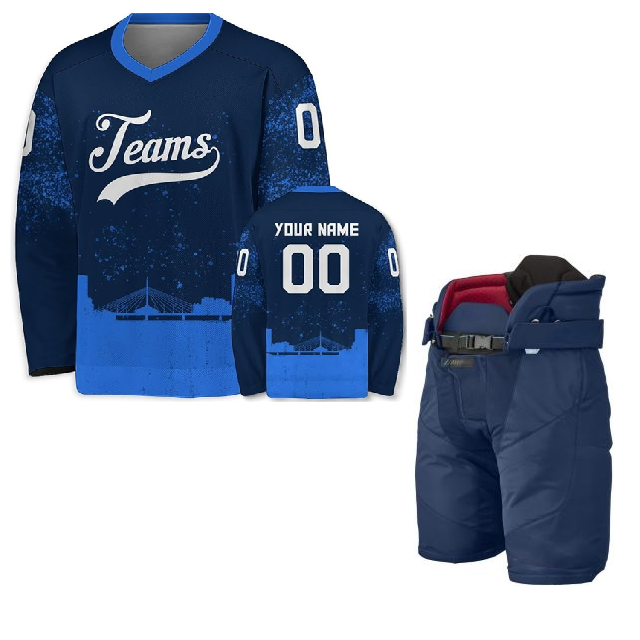 Custom Ice Hockey Jerseys With Moisture Control Technology And Stylish Designs Available In Bulk Orders