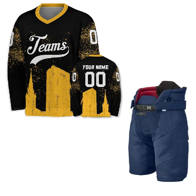 Custom Ice Hockey Jerseys With Moisture Control Technology And Stylish Designs Available In Bulk Orders