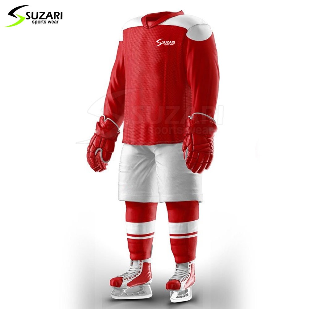 Made In Pakistan Men's Ice Hockey Uniforms Sports Wear Plus Size Cheap Price Ice Hockey Uniform