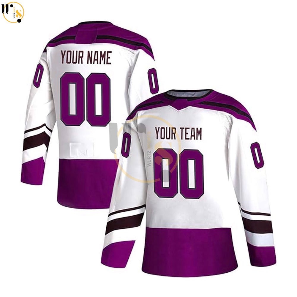 Wholesale Price Customized Ice Hockey Jersey with Logo Casual Team Sports Sublimation Jersey for OEM Team Name