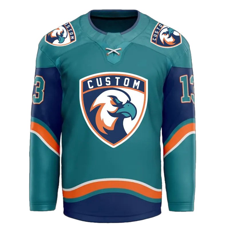 Premium quality ice hockey jersey tackle twill embroidery logo adult youth ice hockey uniform custom