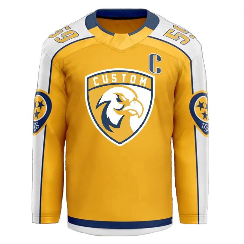 Premium quality ice hockey jersey tackle twill embroidery logo adult youth ice hockey uniform custom
