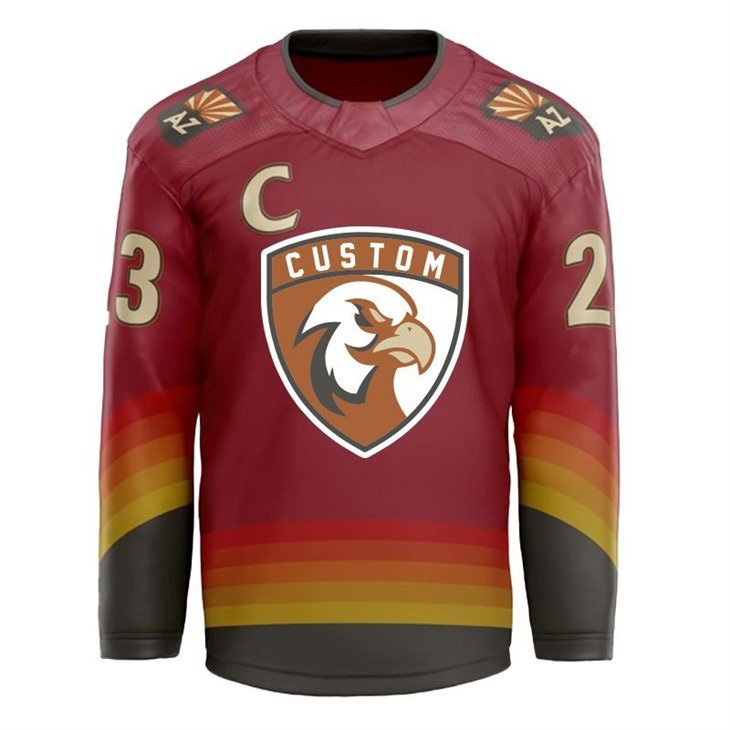 Premium quality ice hockey jersey tackle twill embroidery logo adult youth ice hockey uniform custom