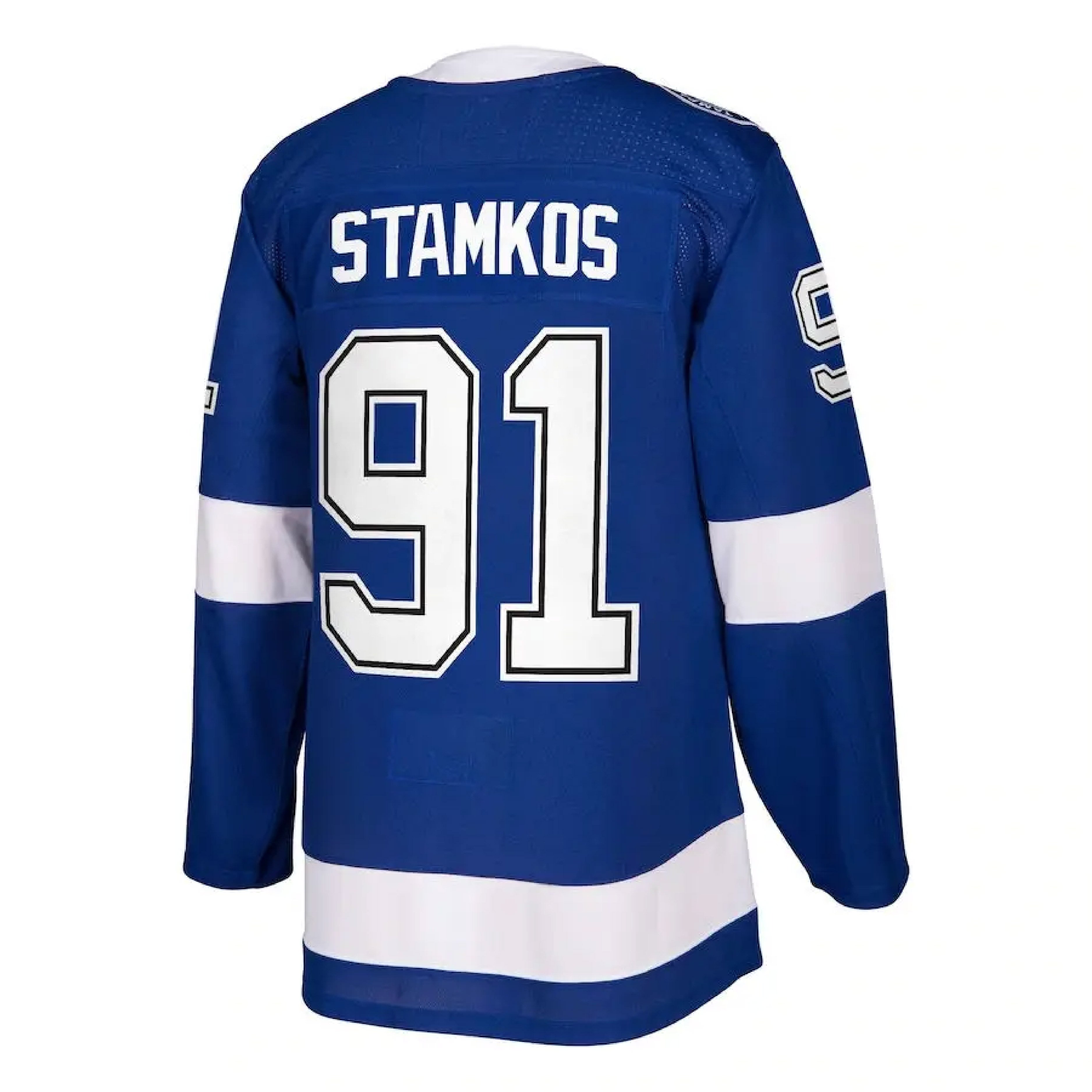 Custom Ice Hockey Jersey Tampa Bay City Stitched Sports Embroidery Men Blue Lightning wear #91 Stamkos #86 Kucherov
