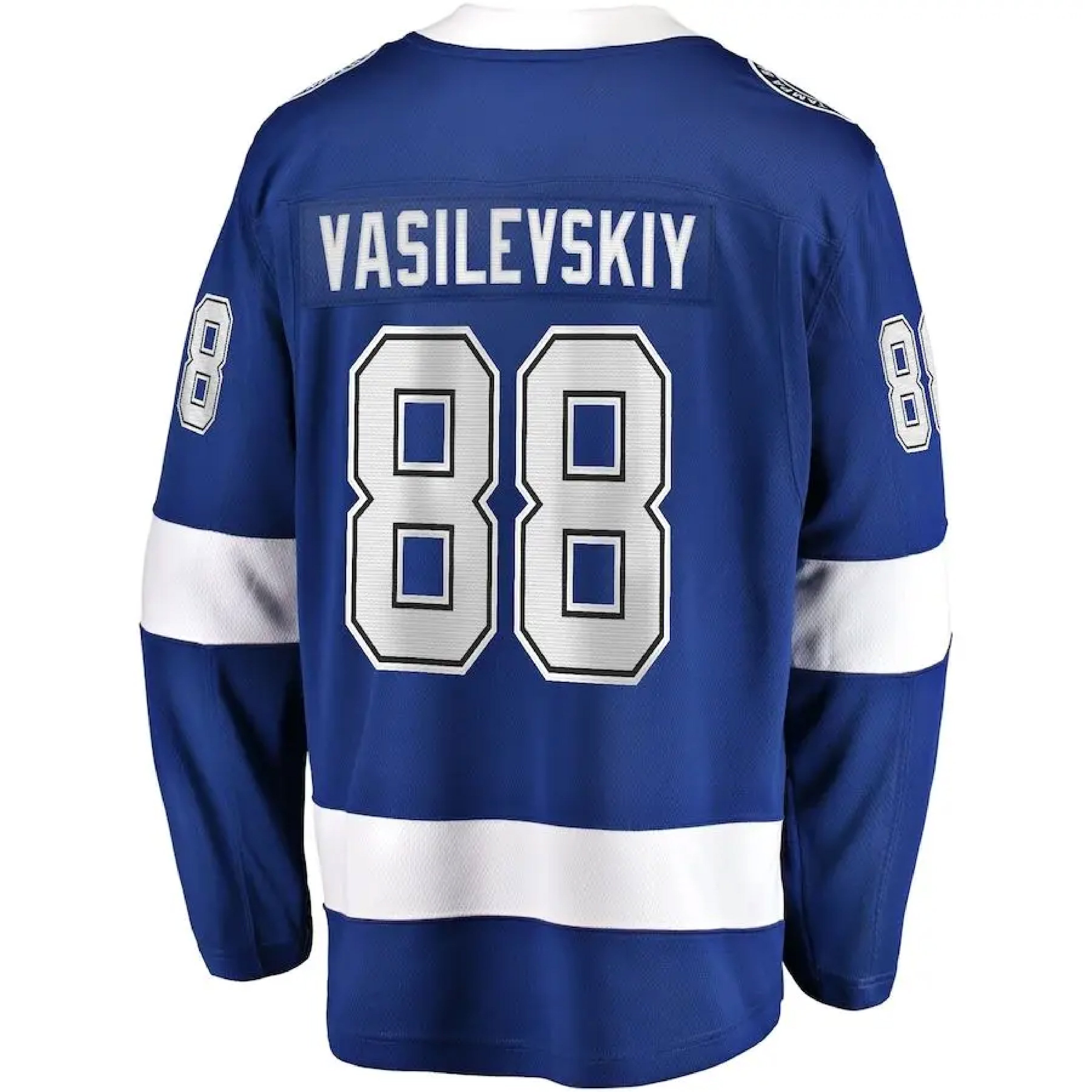 Custom Ice Hockey Jersey Tampa Bay City Stitched Sports Embroidery Men Blue Lightning wear #91 Stamkos #86 Kucherov
