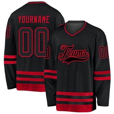 TF Custom Embroidery Ice Hockey Jerseys For Men Design Name Number Blank Sublimation Mesh Print Uniform Team 2024-2025
