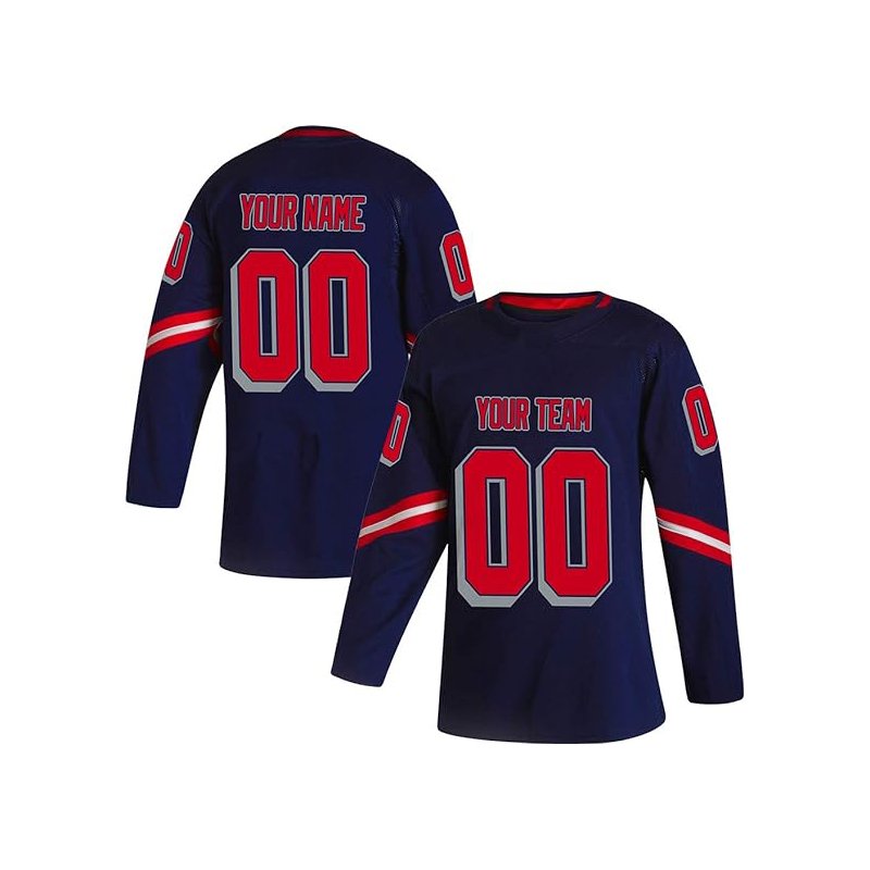 New Arriver Custom Team Name Logo Number Sublimation Printing Hockey Apparel Sublimation Breathable Youth Hockey Jerseys