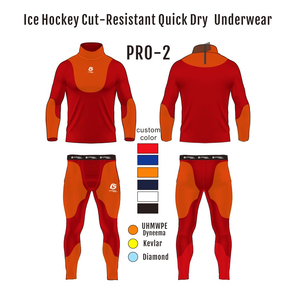 Professional Cut-resistant Hockey Compression Shirts Long Sleeve Shirts ice hockey anti-cut quick-drying underwear