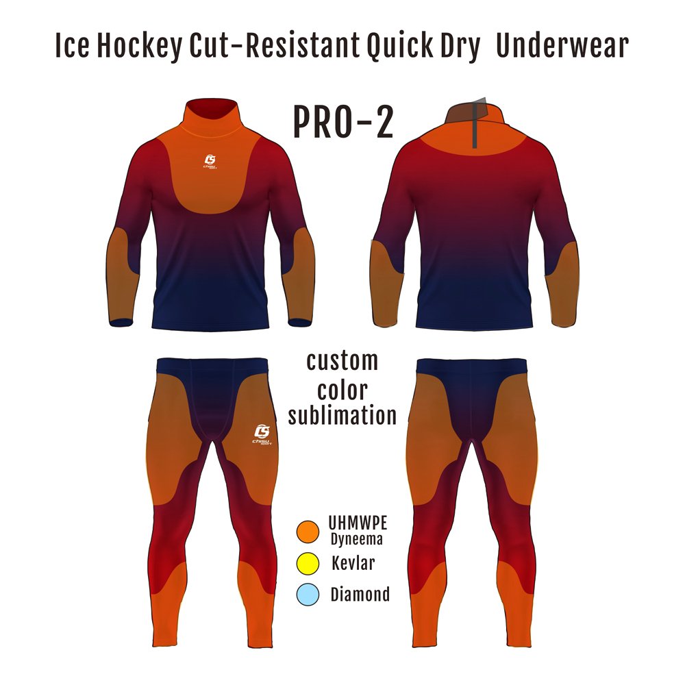 Professional Cut-resistant Hockey Compression Shirts Long Sleeve Shirts ice hockey anti-cut quick-drying underwear