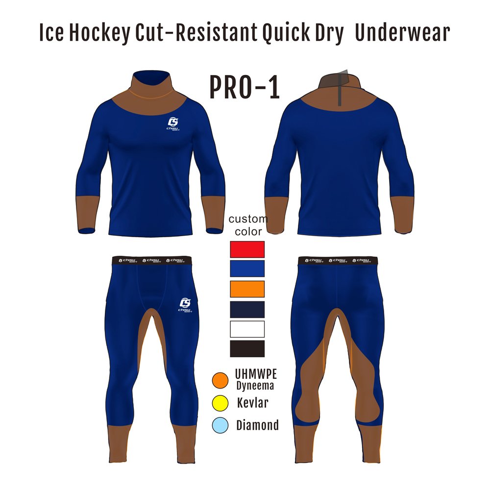 Professional Cut-resistant Hockey Compression Shirts Long Sleeve Shirts ice hockey anti-cut quick-drying underwear