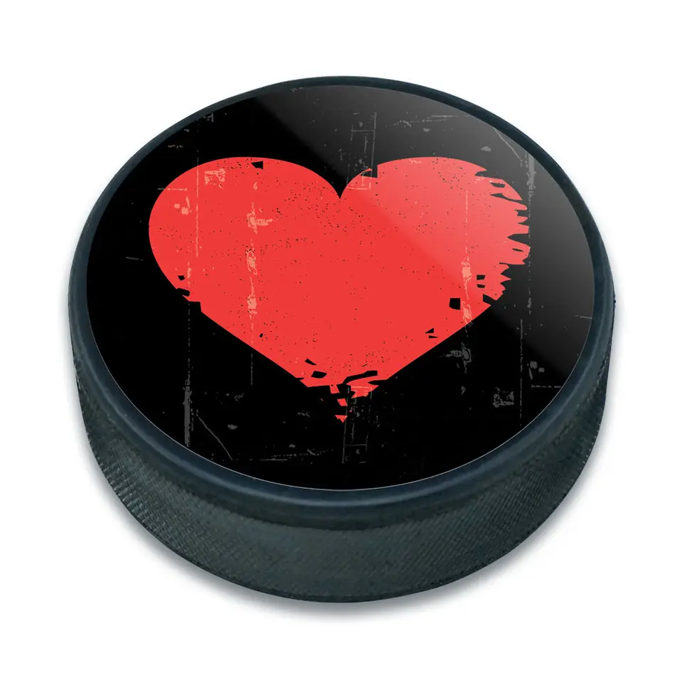 Wholesale Customized Printing Logo Rubber Official Ice Hockey Puck