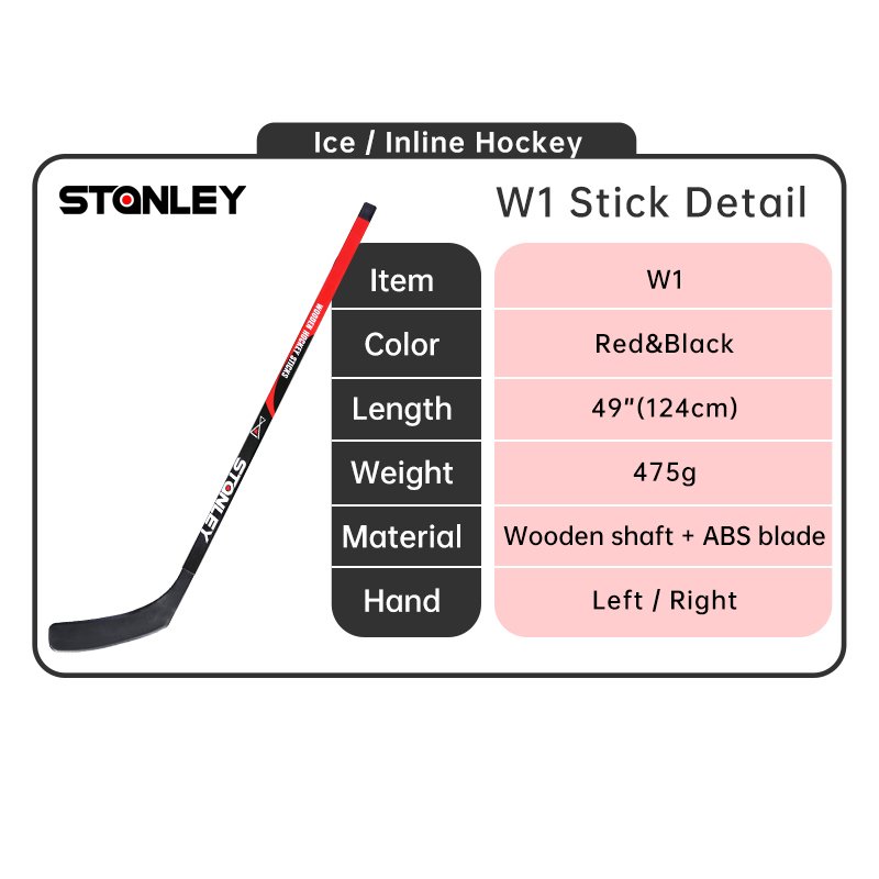 Children's wooden hockey stick 52 "Junior child practice stick land training cheap in stock Beginner level ice hockey sticks