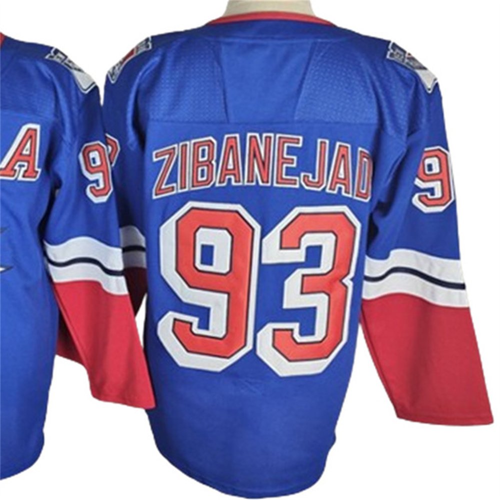 New Custom team Hockey Jerseys 23# FOX 31# SHESTERKIN 93# ZIBANEJAD Hockey Jersey Embroidery Shirts Sports Wear