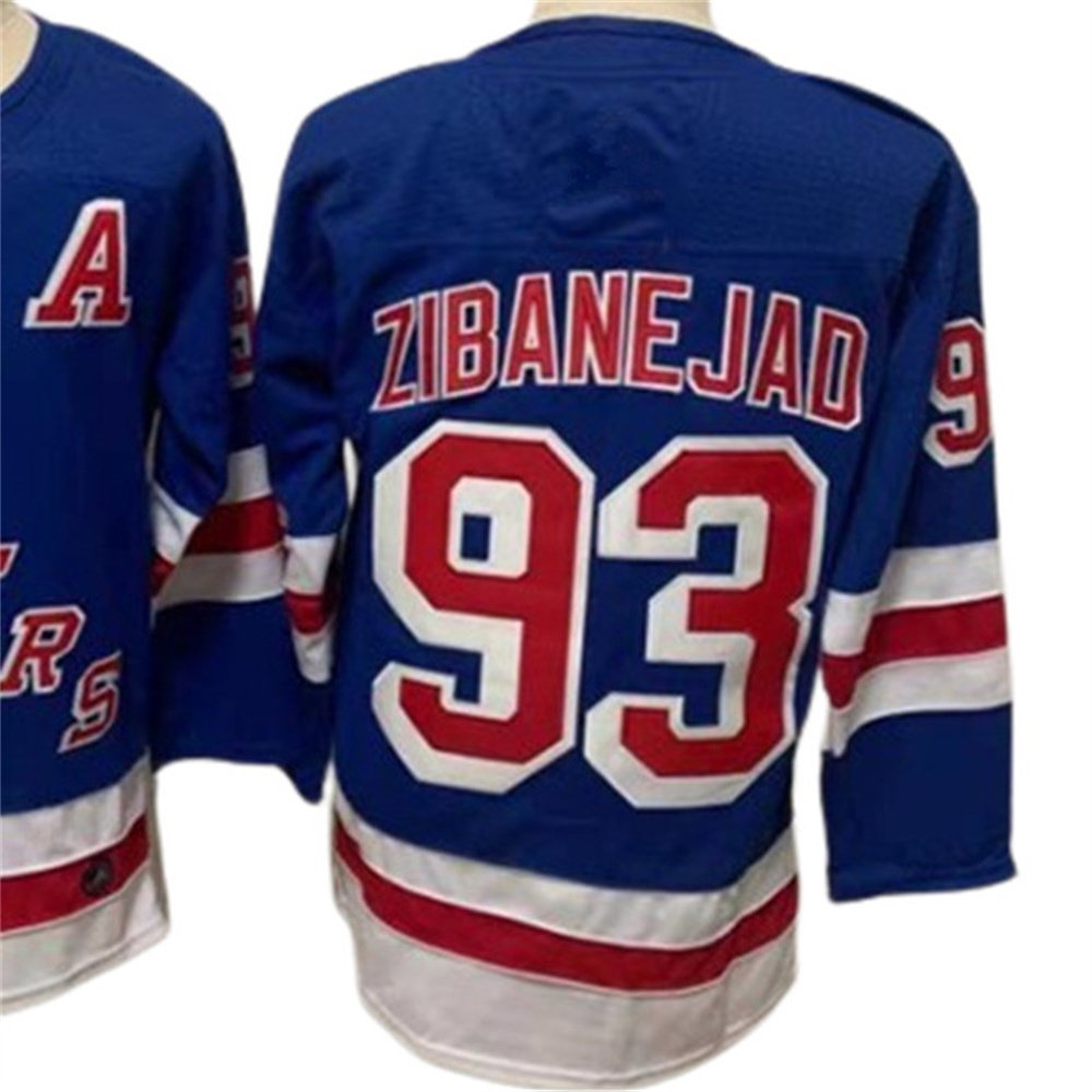 New Custom team Hockey Jerseys 23# FOX 31# SHESTERKIN 93# ZIBANEJAD Hockey Jersey Embroidery Shirts Sports Wear