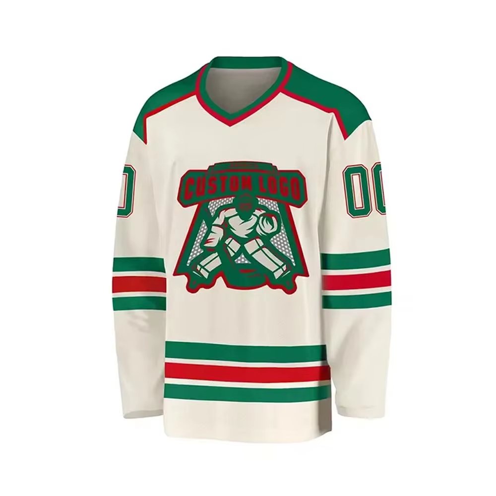 New Custom Embroidery Sublimation Ice Hockey Wear Blank Jersey Ice Hockey Club Jersey Professional Field Hockey Jersey