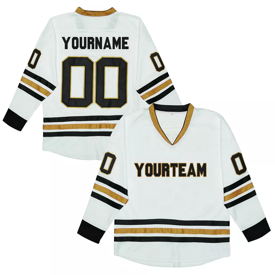Heat-transfer Printing Christmas short sleeve hockey jerseys hockey jersey custom logo reversible hockey jersey