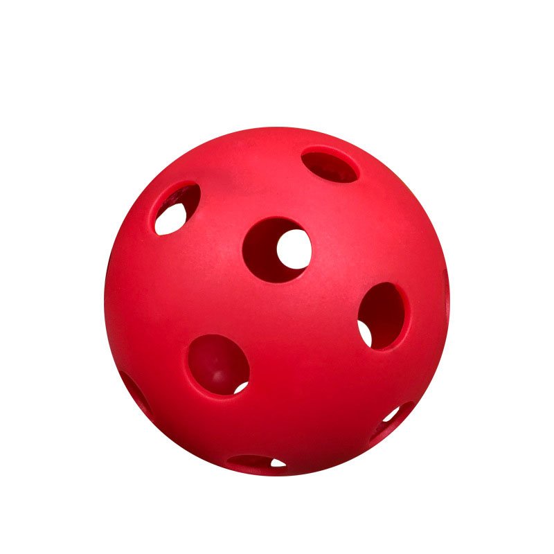 Uniker Ice hockey Soft hockey ball Red yellow blue floorball ball hollow hole ball floorball