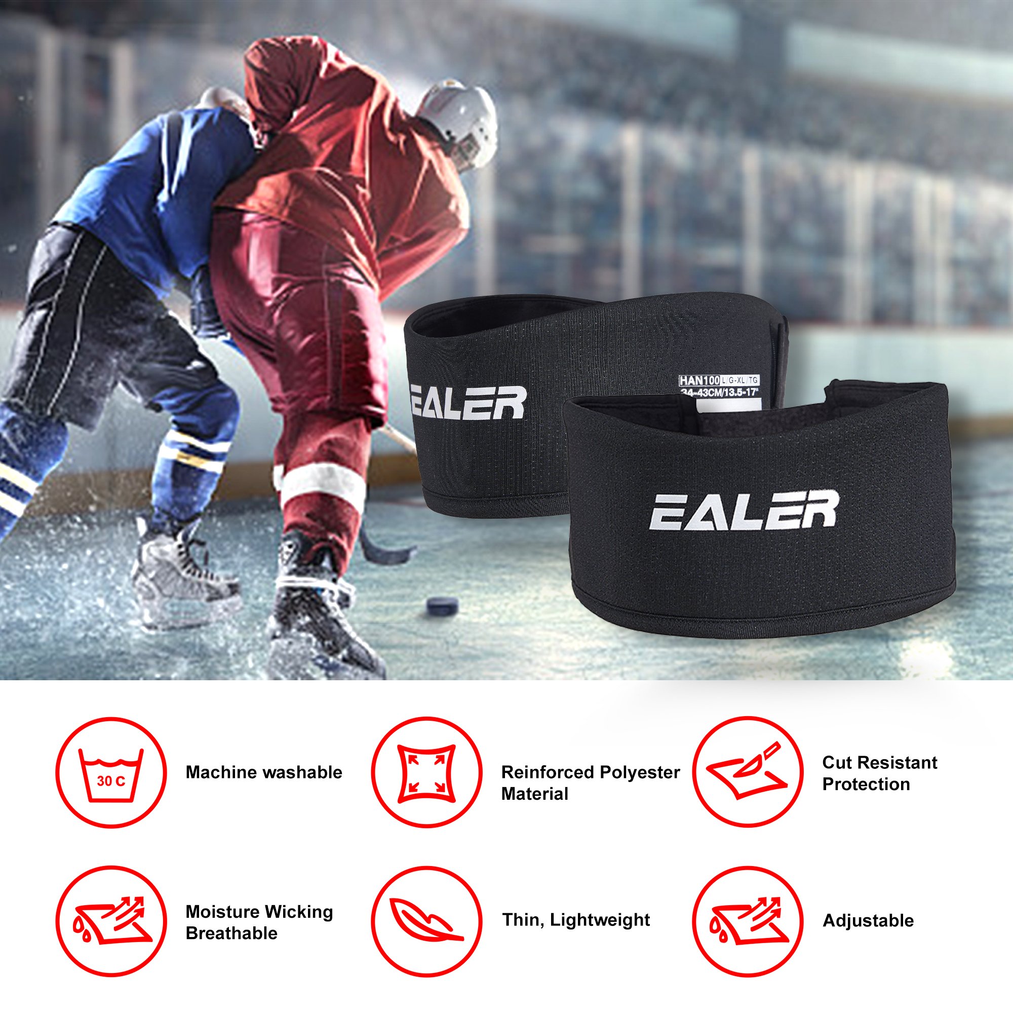 custom made youth hockey neck guard manufacturer ice hockey gear cut resistant hockey neck protector