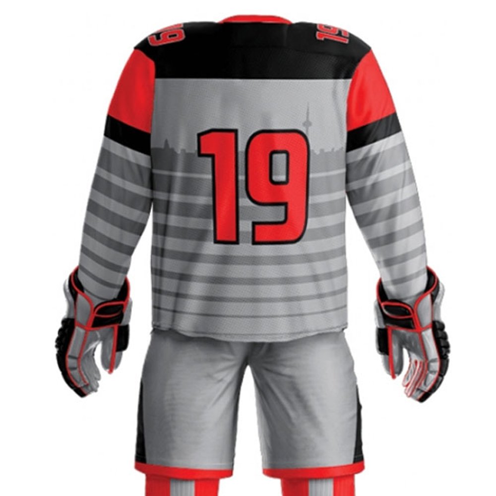 High Quality Wholesale Ice Hockey Uniform Sets Breathable Jersey with Custom Team Name OEM Logo Printed Sublimation Technique