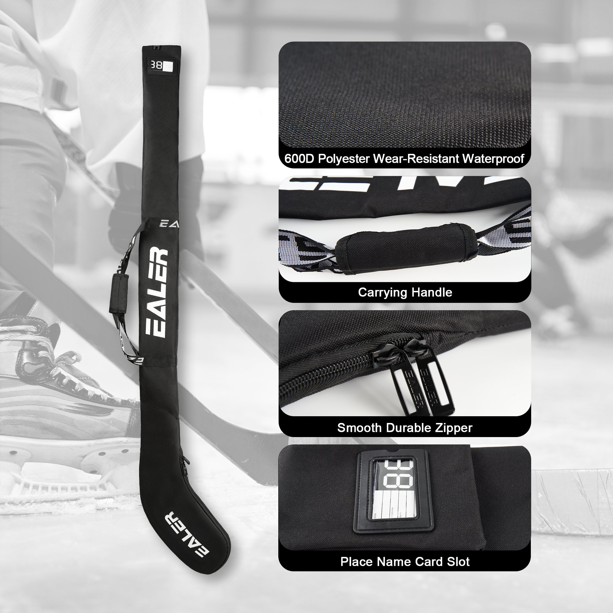 Custom Logo ice hockey equipment bag Lightweight ice Hockey Stick Bag Outdoor Indoor Portable Sport Duffel Field ice Hockey Bag