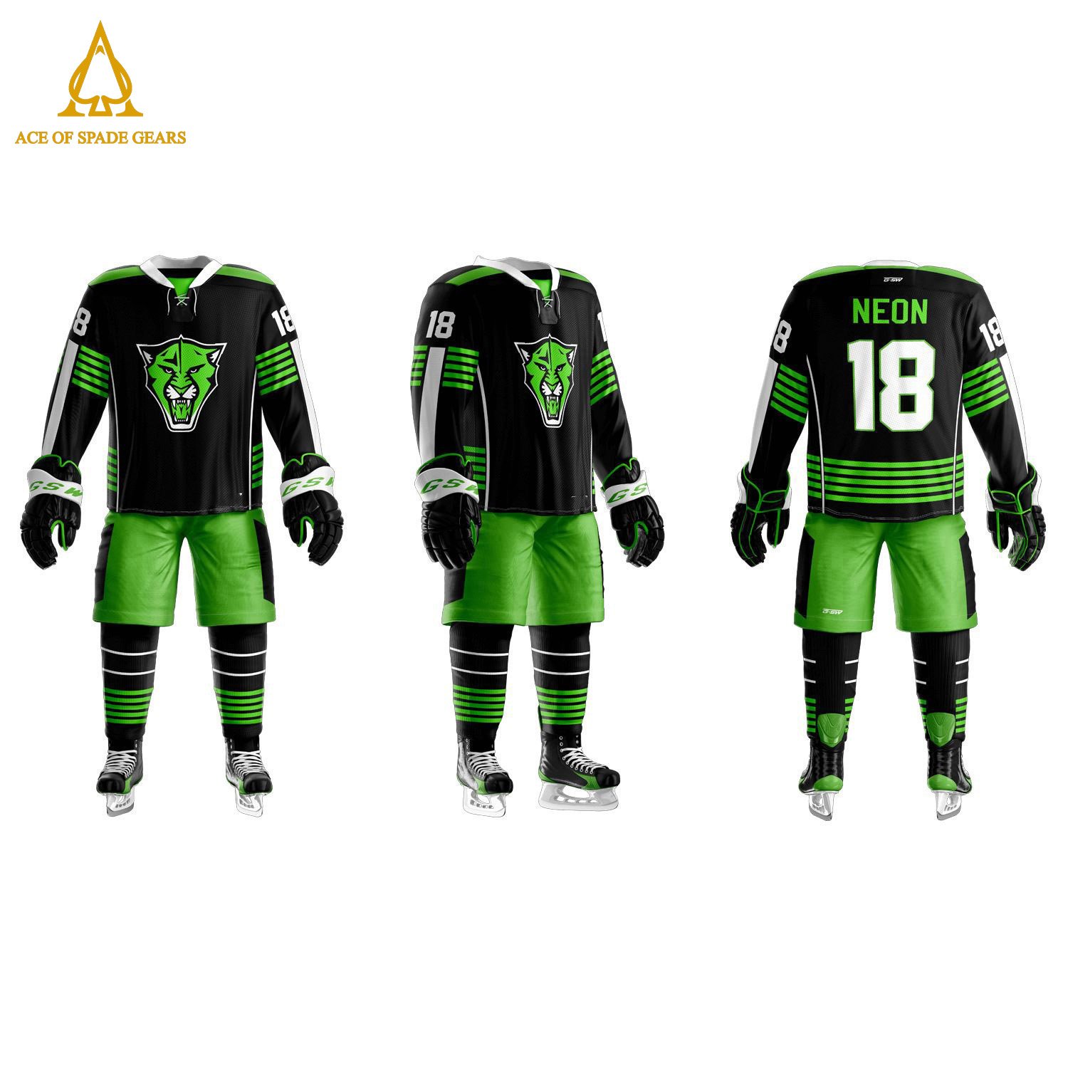 Wholesale Good Quality Team Sports Sublimation Ice Hockey Uniform Best Price Ice Hockey Uniform