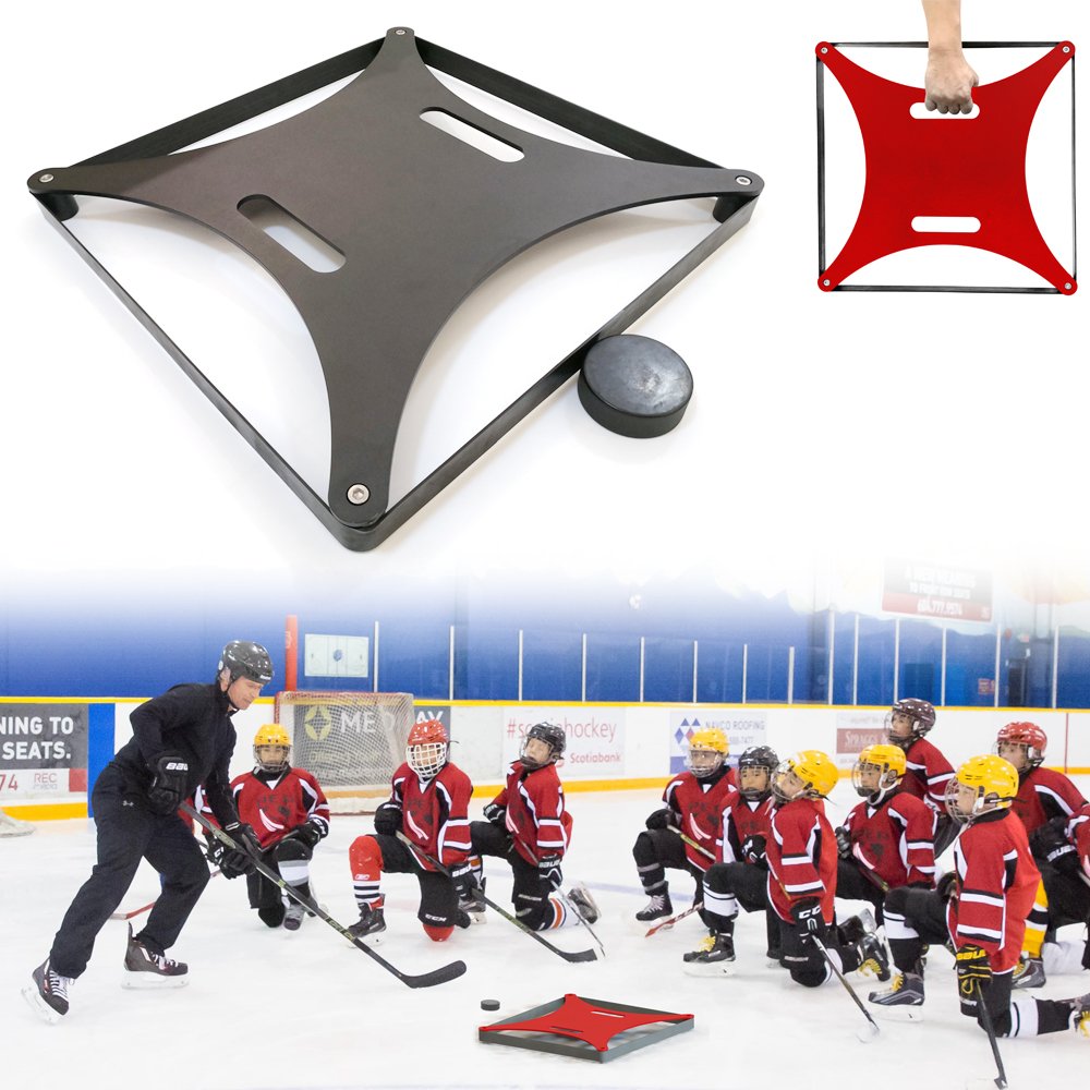 The X Passer 4 Ways Ice Hockey Rebounder Minimizing Puck Damaged Ice Hockey training equipment