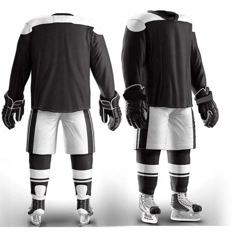 Custom Comfortable Mesh Men's Ice Hockey Jersey Sportswear Shirt Tops Tracksuit Hockey Uniform With Custom Logo