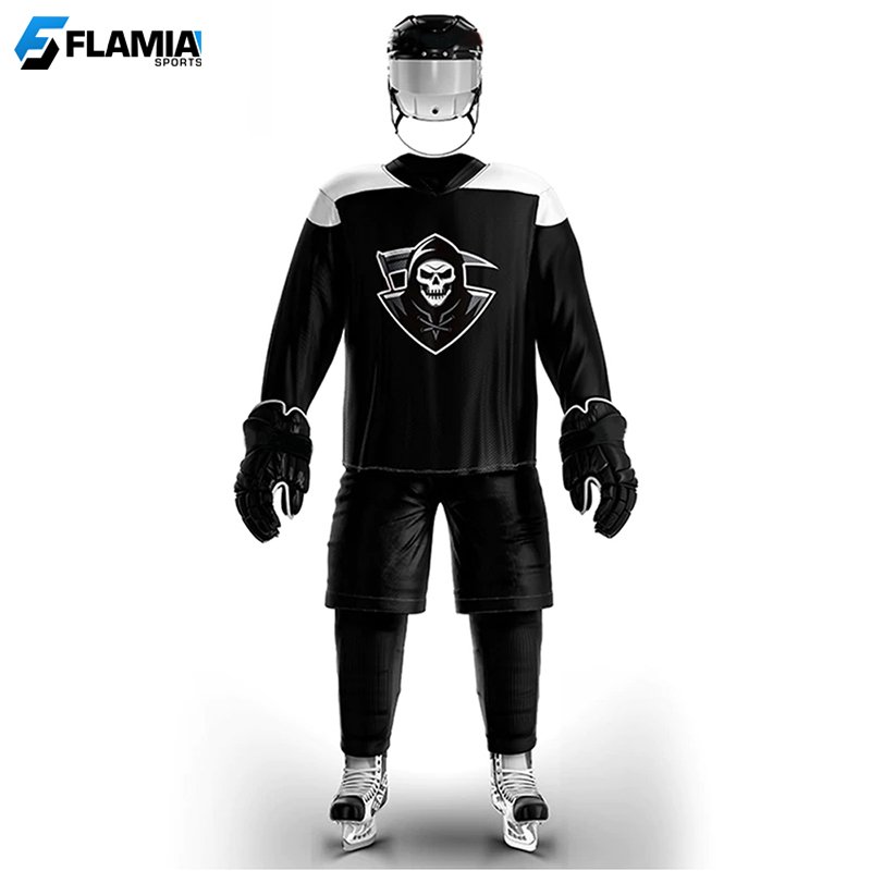 Cool hockey penguin fans training wear ice hockey Uniform in stock customized cheap high quality