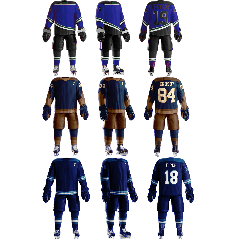 Professional Design Ice Hockey Jerseys Breathable Sublimated Adult Youth Ice Hockey Wear