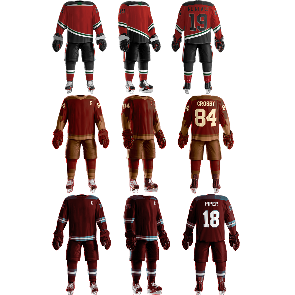 Professional Design Ice Hockey Jerseys Breathable Sublimated Adult Youth Ice Hockey Wear