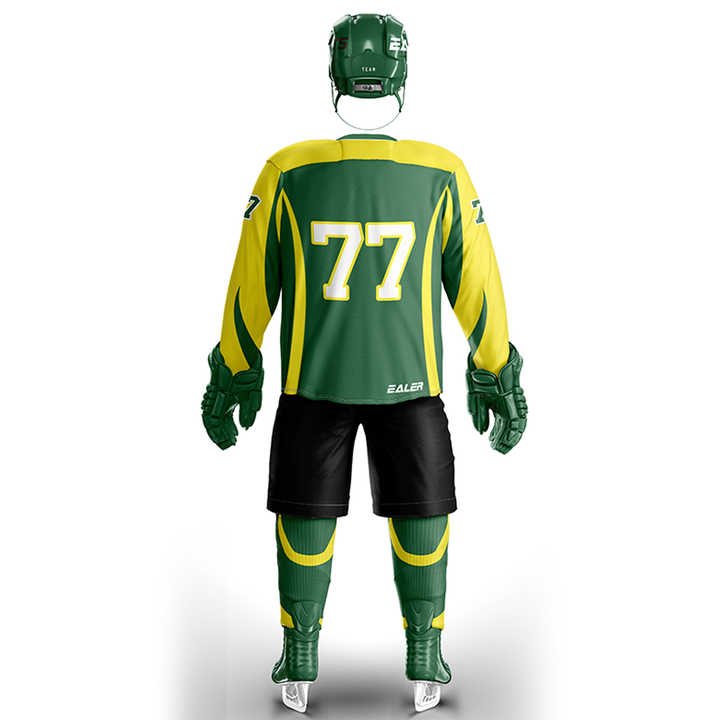 Ice Hockey Uniform 100% Polyester Custom Sublimation New Arrival Ice Hockey Jersey Hockey Uniform Made In Pakistan IHU-0038