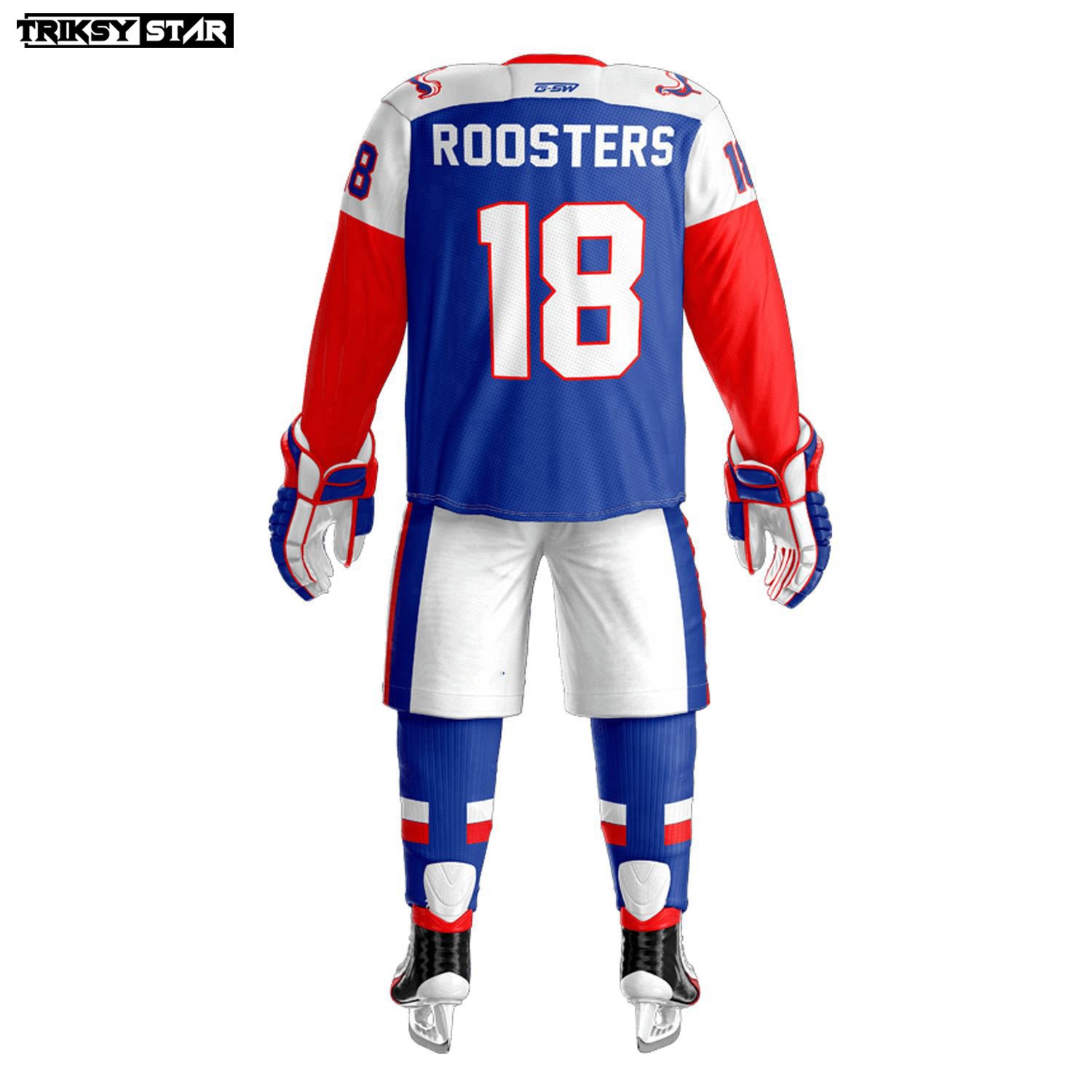 Ice hockey Custom oem stitched men's team reversible custom sublimated ice hockey wear