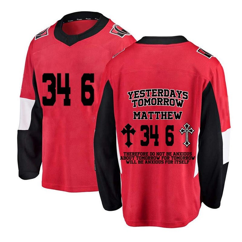 Customized Unisex Jersey Ice Hockey Wear Sublimation Hoodie Custom Jersey Blank Hockey Hoodie Tackle Twill Hockey Jerseys