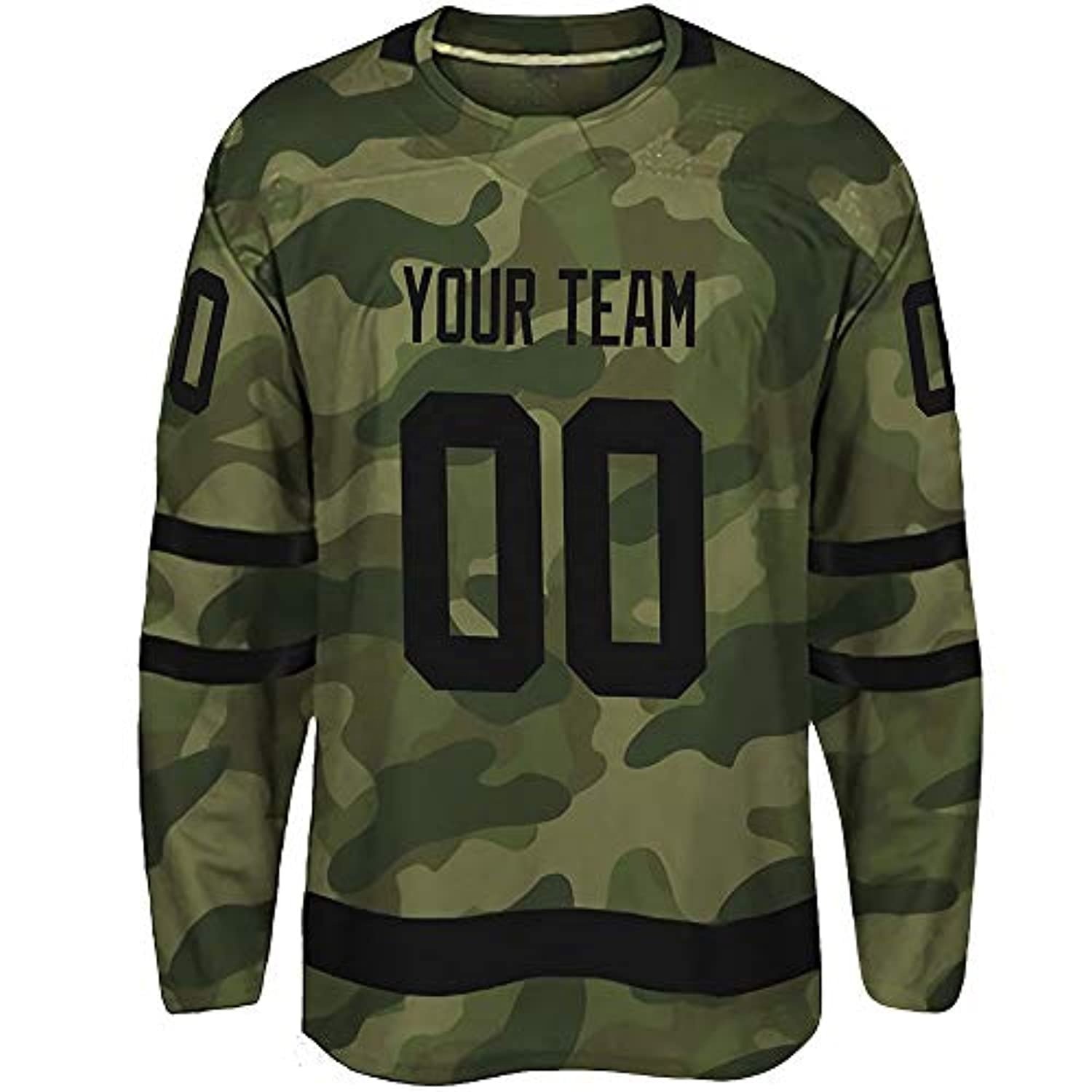 Veterans Day Custom Ice Hockey Jersey for Men Women Youth S-8XL Veterans Day Stitched Name & Numbers - Design Your Own