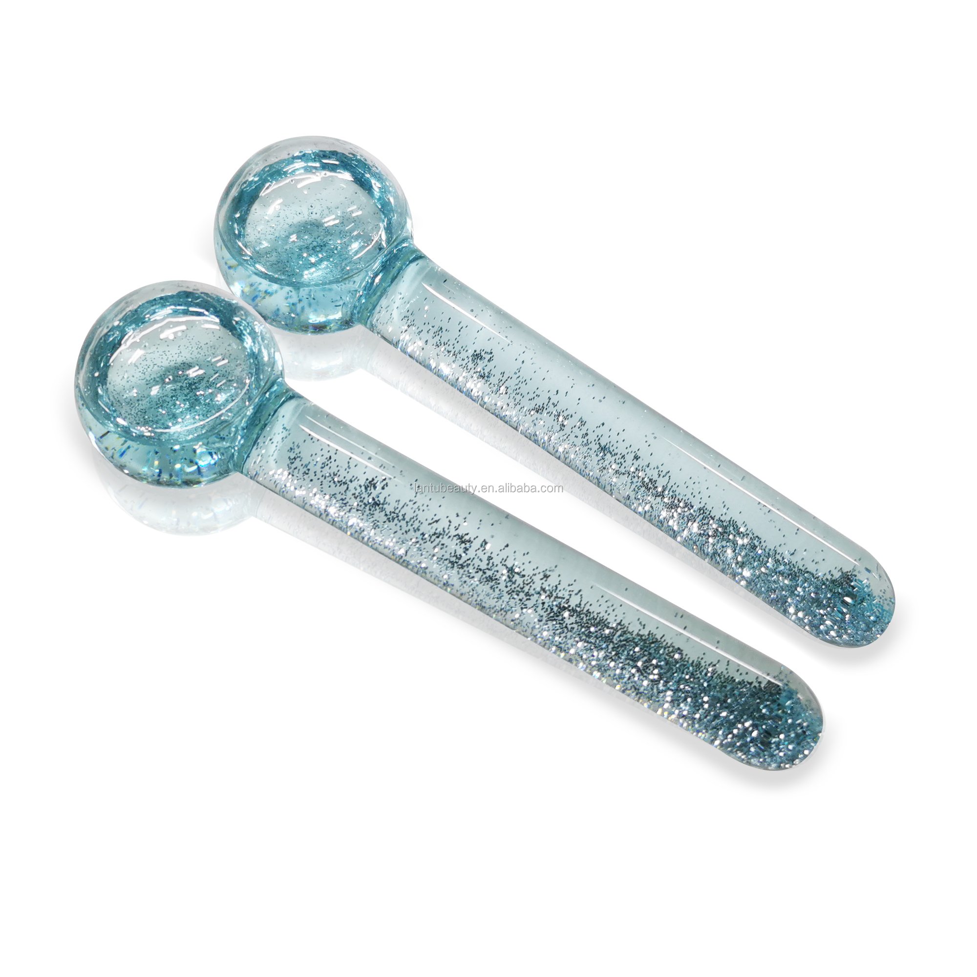 Colorful Gel Shinning Glitters Mini Cold Roller Balls Water Wave Hockey Eyes Facial Massage Ice Globes For Plastic Surgery