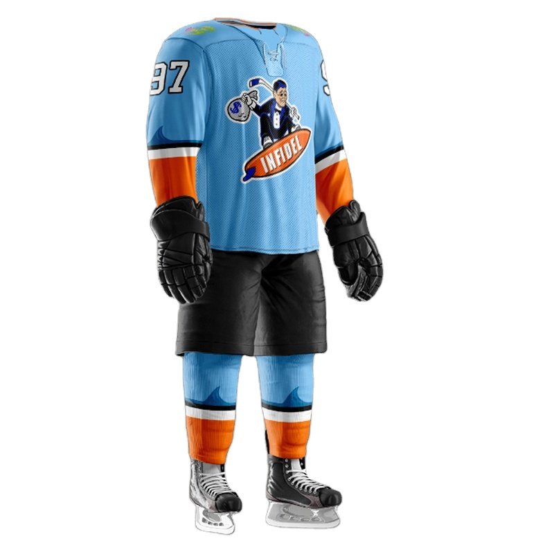 Customized Hockey Shorts OEM Sublimation Ice Hockey Pant Shells