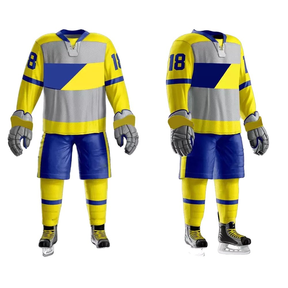 Premium Quality Factory Manufacture Ice Hockey Jersey And Pant Sets Wholesale Price Ice Hockey Uniform