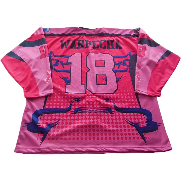 Custom Pro Women's Camo & Blue Reversible Sublimation Ice Hockey Jersey No Minimum