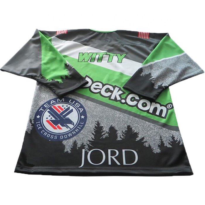 Custom Pro Women's Camo & Blue Reversible Sublimation Ice Hockey Jersey No Minimum