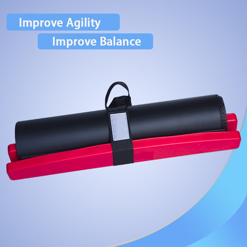 Portable Adjustable Length Exercise Workout Fitness Shoe Booties Ice Hockey Control Body Building Slide Board