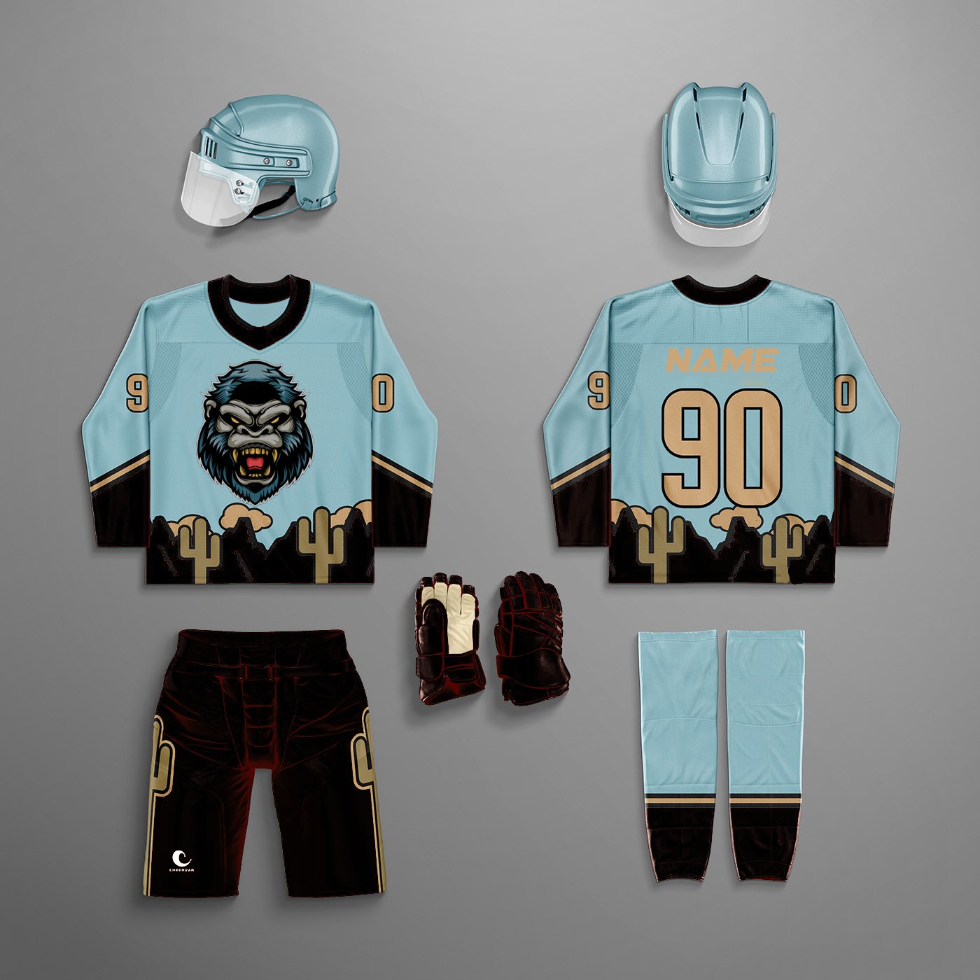Personalized Design Sublimation Ice Hockey Jerseys Custom Youth Ice Hockey Wear