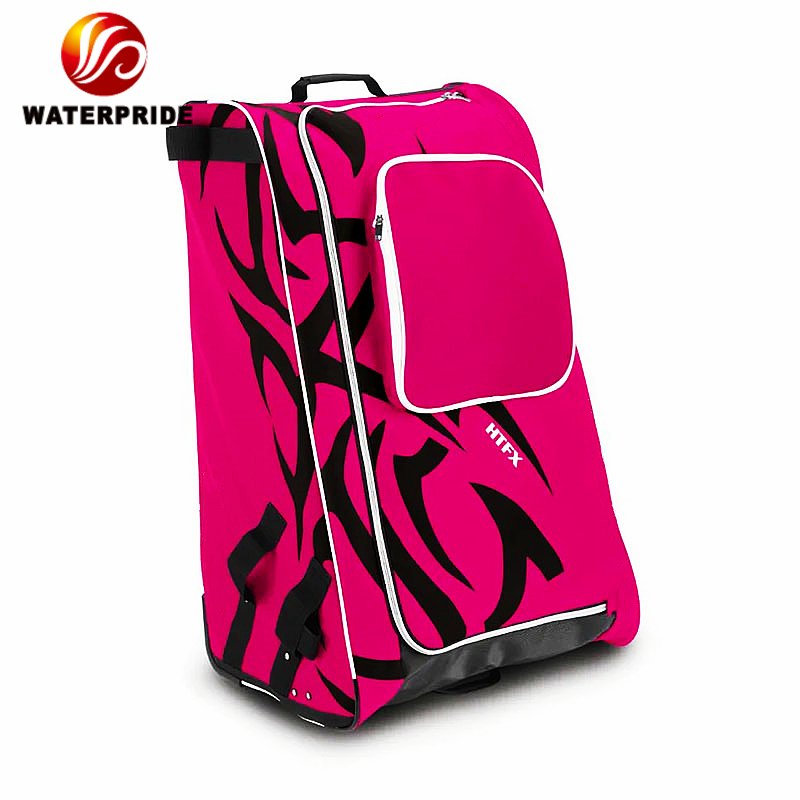 28 inch Ice Hockey Equipment wheel Bag with helmet and skate shoes compartments hockey roller bag 36 inch Ice Hockey trolley bag