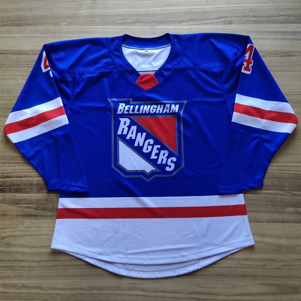 2024 Latest Product Sublimation Printing Quick Dry OEM Sports Men V-neck Striped Plus Size Men Ice Hockey Jersey